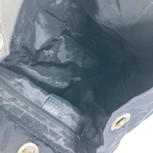 GUCCI 019.0585 logo Backpack Nylon / Leather Black main image 11